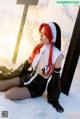 Coser@Xia Xiao Qiu Qiu Qiu (夏小秋秋秋) No.022: 红发修女 (12 photos)